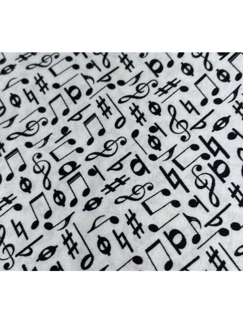 Music Note Print Cotton Fabric 12"x56" Material Crafts Quilting Sewing